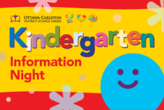 Kindergarten information night poster